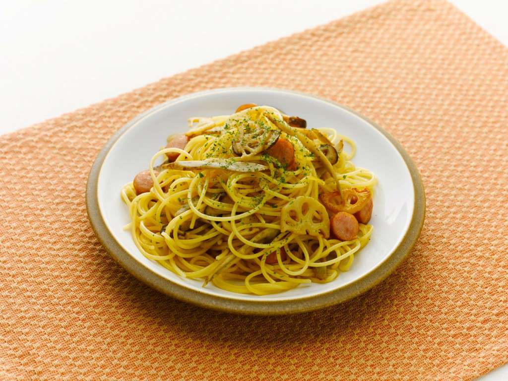 根菜のしょうゆペペロンチーノのレシピ 作り方 Happy Recipe ヤマサ醤油のレシピサイト