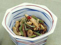 山菜とこんにゃくの甘辛煮のレシピ 作り方 Happy Recipe ヤマサ醤油のレシピサイト