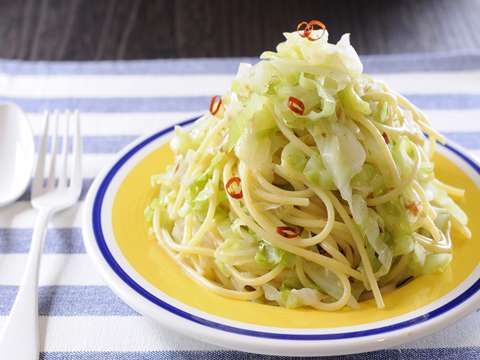 大盛りダイエットペペロンチーノのレシピ 作り方 Happy Recipe ヤマサ醤油のレシピサイト