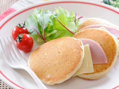 昆布つゆのお食事パンケーキのレシピ 作り方 Happy Recipe ヤマサ醤油のレシピサイト