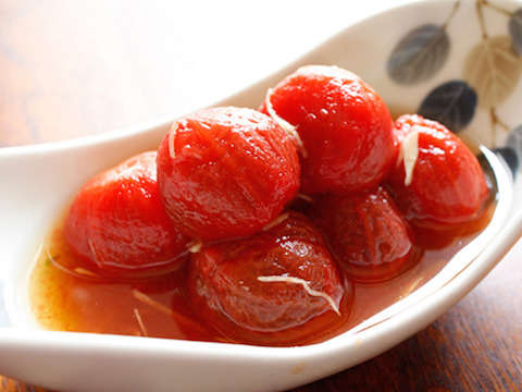 トマトのはちみつしょうゆ漬けのレシピ 作り方 Happy Recipe ヤマサ醤油のレシピサイト