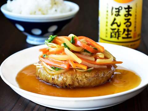 もりもり野菜あんかけ 大人気豆腐ハンバーグのレシピ 作り方 Happy Recipe ヤマサ醤油のレシピサイト