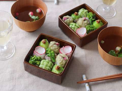 野菜の手まり寿司のレシピ 作り方 Happy Recipe ヤマサ醤油のレシピサイト