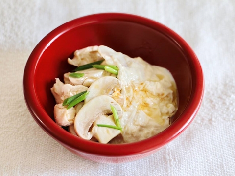フレッシュマッシュルームのゆば和えのレシピ 作り方 Happy Recipe ヤマサ醤油のレシピサイト