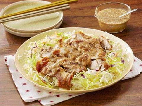 ごまだれモン ジャンボチキンのレシピ 作り方 Happy Recipe ヤマサ醤油のレシピサイト