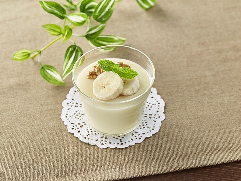 豆乳バナナプリンのレシピ 作り方 Happy Recipe ヤマサ醤油のレシピサイト