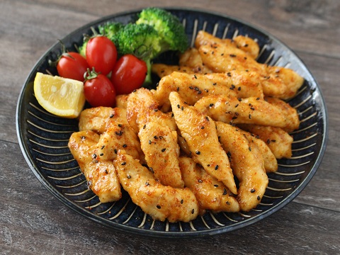 ピリ辛七味チキン ささみ のレシピ 作り方 Happy Recipe ヤマサ醤油のレシピサイト