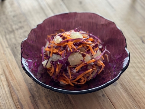 紫キャベツとにんじんのラペのレシピ 作り方 Happy Recipe ヤマサ醤油のレシピサイト