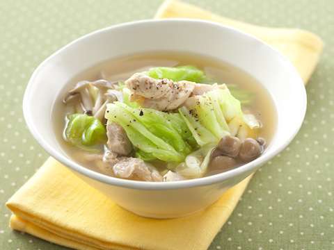 鶏もも肉とキャベツのさっぱりスープのレシピ 作り方 Happy Recipe ヤマサ醤油のレシピサイト