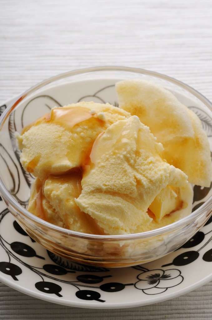 バニラアイスはちみつしょうゆがけのレシピ 作り方 Happy Recipe ヤマサ醤油のレシピサイト