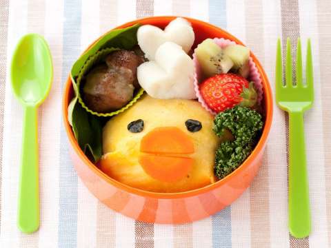 ひよこオムライス弁当のレシピ 作り方 Happy Recipe ヤマサ醤油のレシピサイト