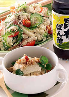 豆腐とゴーヤのぽん酢サラダのレシピ 作り方 Happy Recipe ヤマサ醤油のレシピサイト